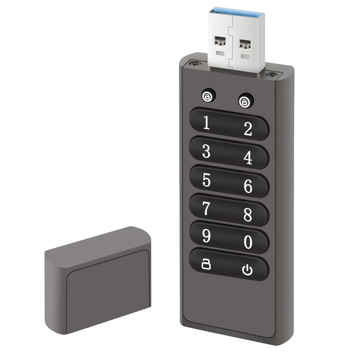 Безопасный USB-накопитель с шифрованием Volkcam 32 ГБ аппаратная память паролем и