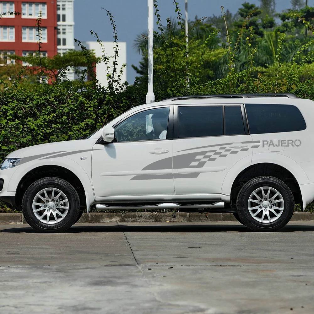 

2 шт., автомобильные виниловые наклейки для Mitsubishi Pajero