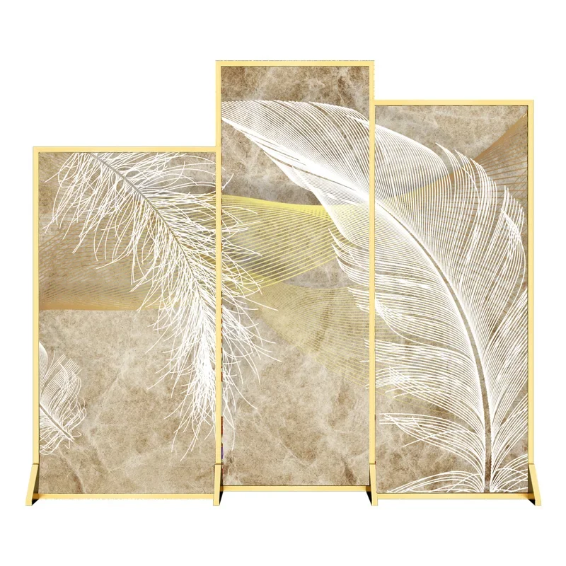 Европейская легкая роскошная перегородка из алюминиевого сплава для гостиной