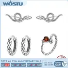 Набор серебряных колец в виде змеи для женщин, 3 шт.