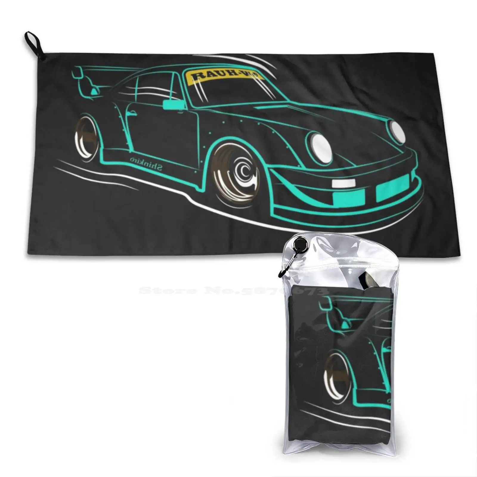 Rwb Тренажерный зал Спорт на открытом воздухе Фитнес Полотенце Ванна Мочалка Carartist