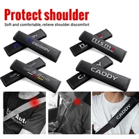 1pcs carbon fiber seat belt covers car shoulder pad protector cushion for seat leon ibiza 6j 6l cupra mk3 formentor covers 5f fr
