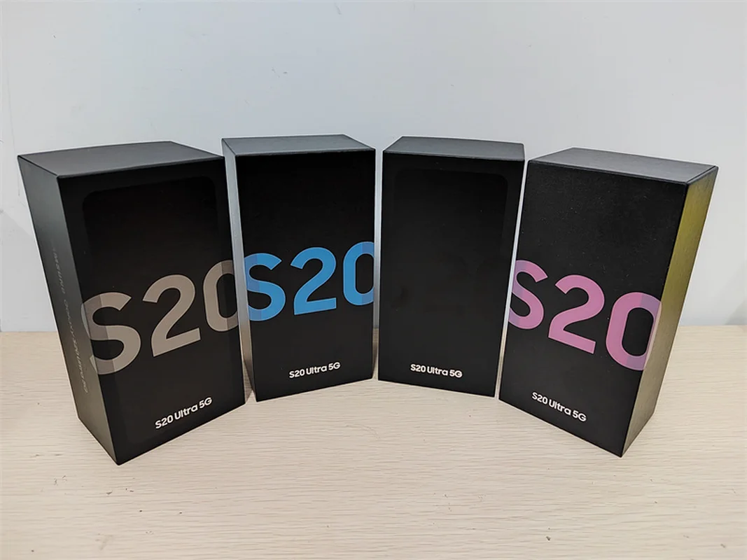 Empty Retail Box For Samsung Galaxy S20/S20+ 5G S20 Ultra 5G OEM or Accessories US/EU/UK Fast Wall  Adapter Type-C Cable Headset