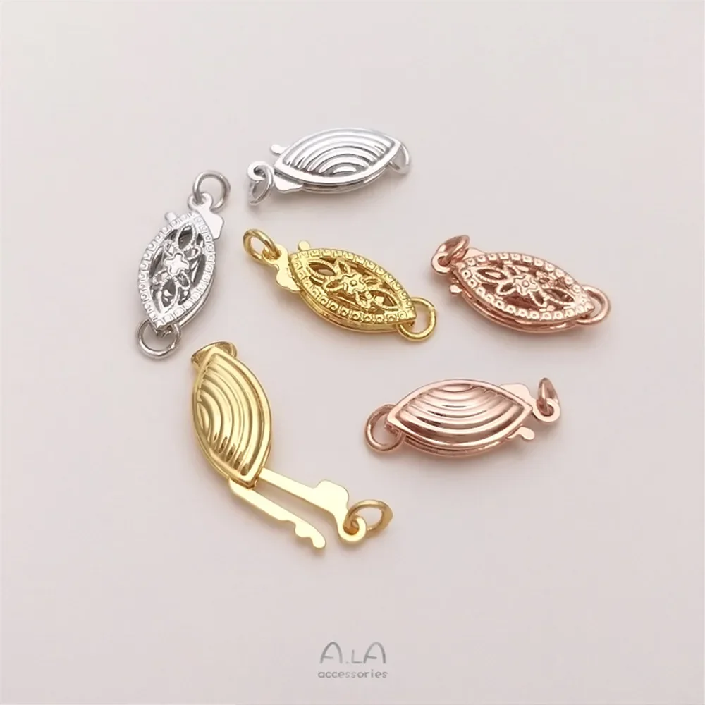 Вакуумное покрытие из 18-каратного золота в форме конского глаза жемчужный крючок