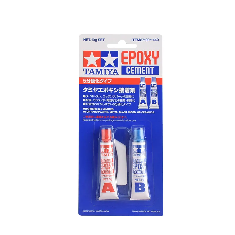 TAMIYA 87100 эпоксидный цемент для твердого пластика, металлического стекла, дерева или керамики AB смоляный клей затвердевает за 5 минут быстросохнущий клей