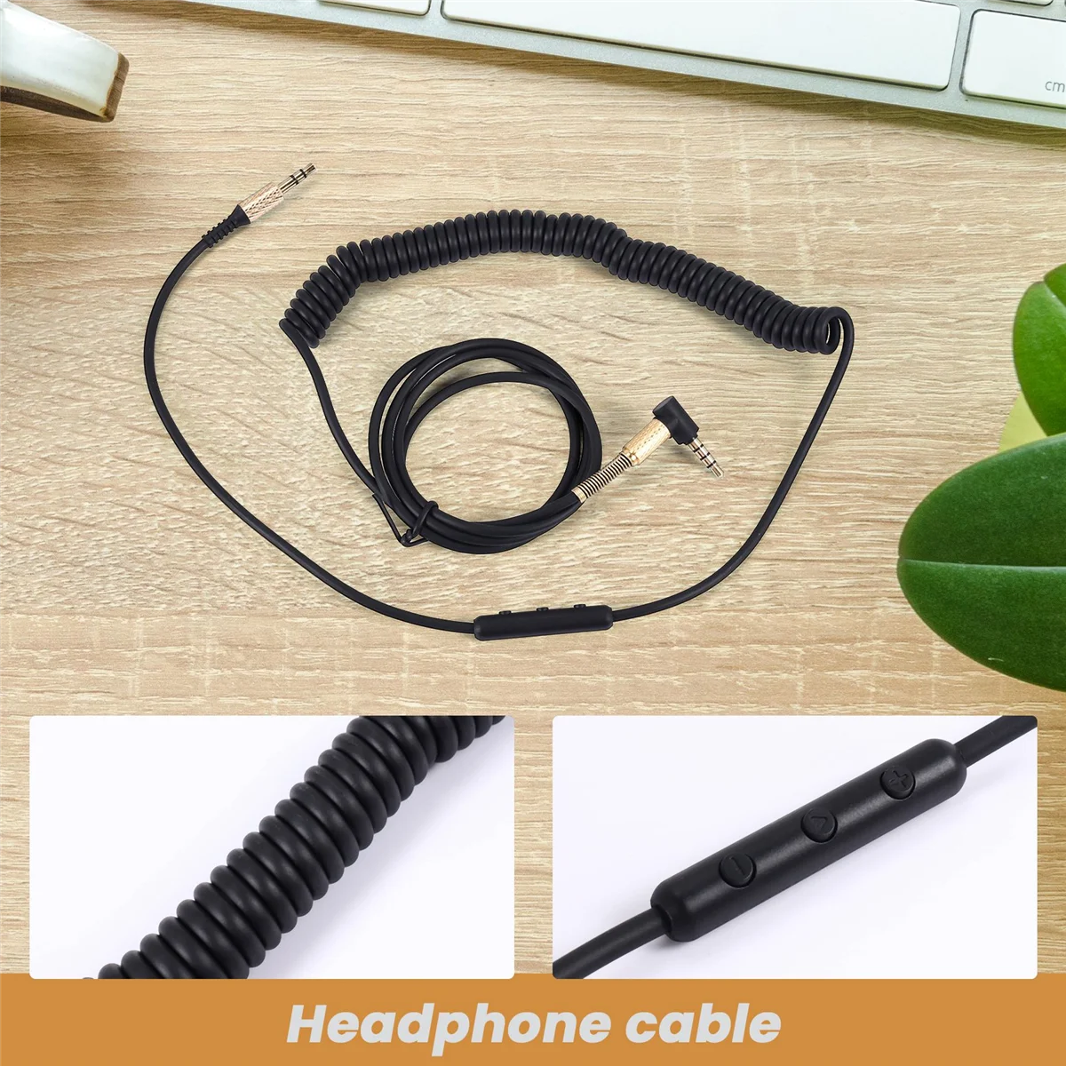 Пружинный аудиокабель для наушников Marshall Major II 2 Monitor Bluetooth