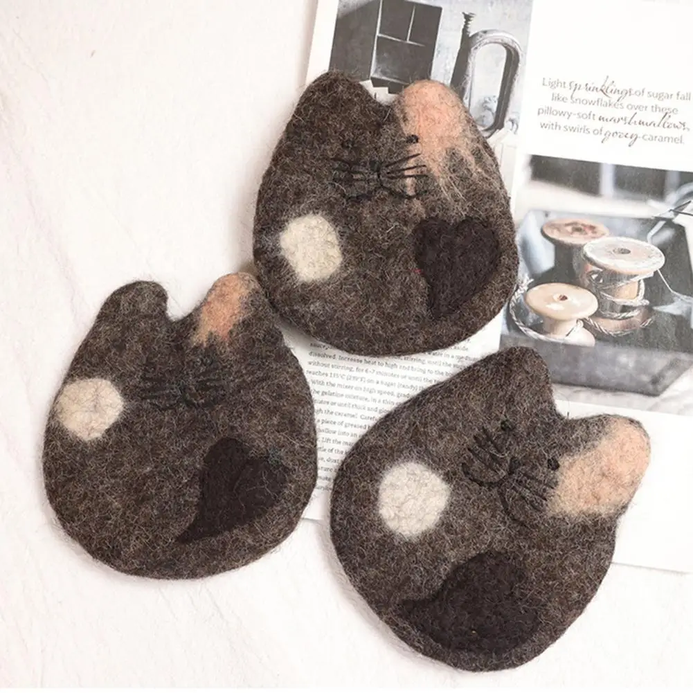 Подставка для кофейной чашки с дизайном кота подставка милым мультяшным котом