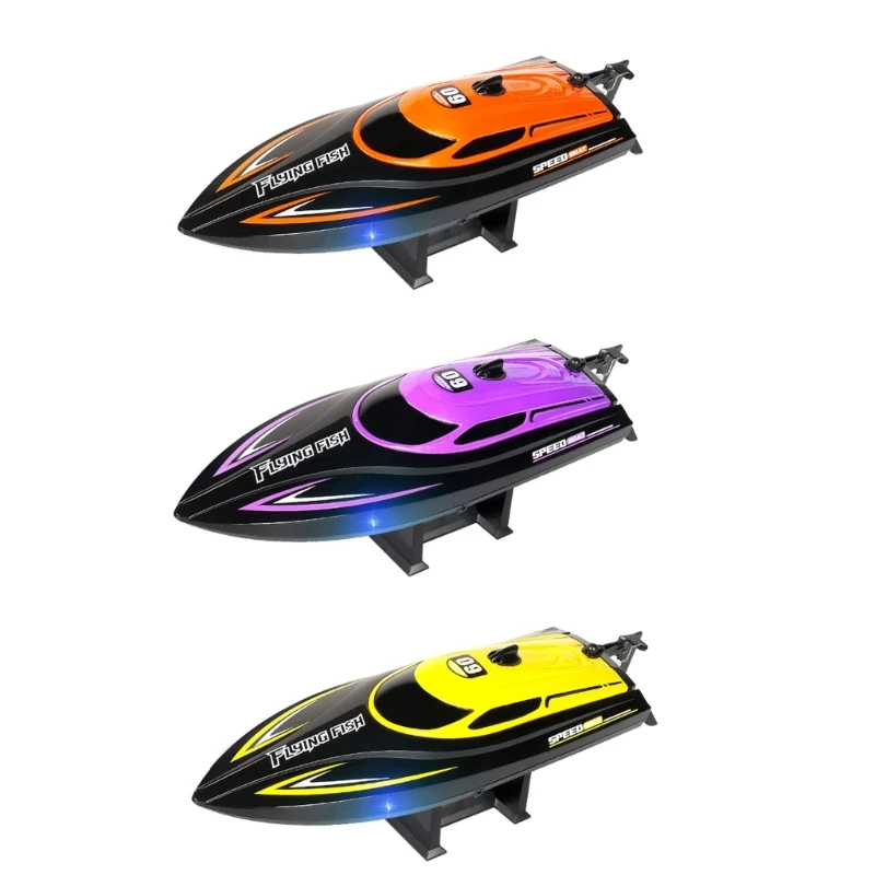 

Electric Speedboats Racing Ship Remote Control Yacht Toy Men Boys Pool Lake Toy