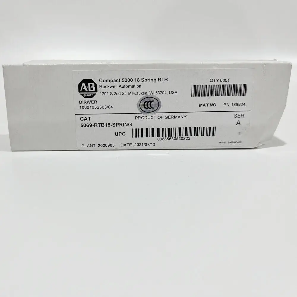 

Allen-Bradley 5069-RTB18-Spring /A Compact 5000 18 Spring RTB Заводская герметичная