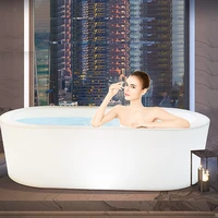 bathroom facilities luminous bathtub for adults 1858555cm freestanding romantic jacuzzi hotel spa tub led glowing shower tubs