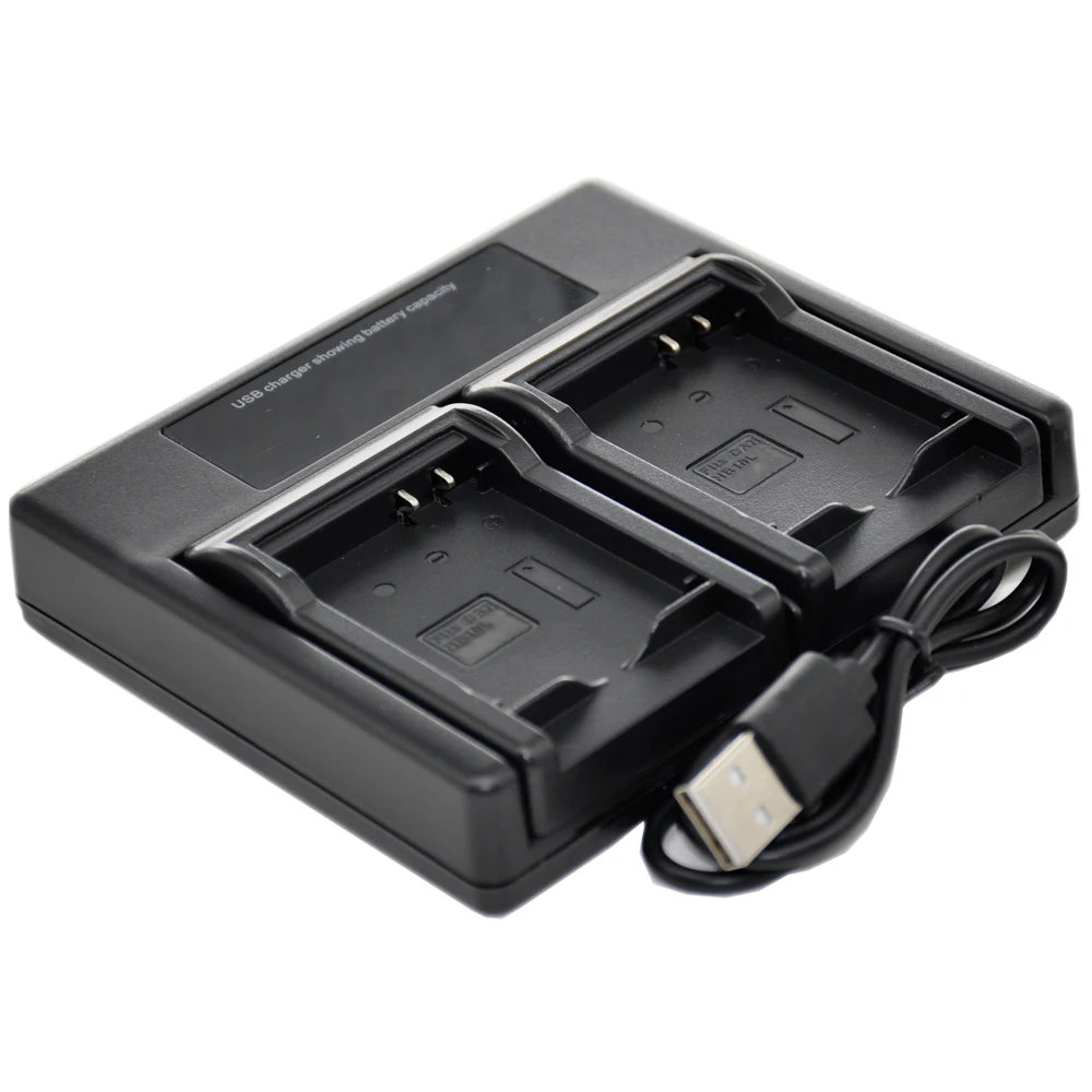 Battery Charger USB Dual for LI-40B LI-42B LI40B LI42B TG-310 TG-320 725SW 770SW VR-310 VR-320 VR-325 VR-330 D-630 D-720 D-725