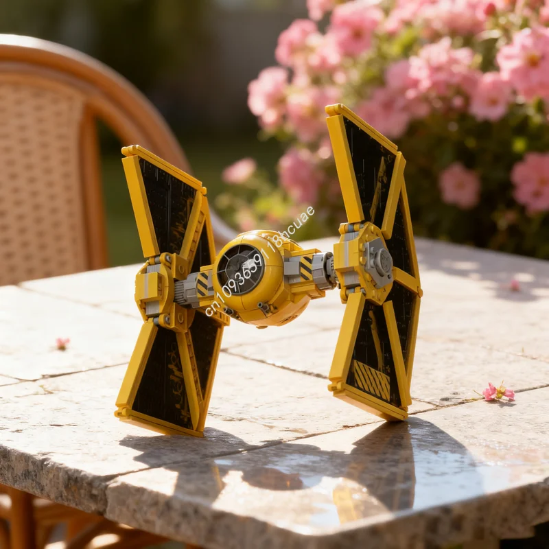 Фото 444 шт. MOC горная гильдия TIE Starfighter Star Battle Модель Строительные блоки Игрушка Строительство Рождественские подарки Образование Творческий №1