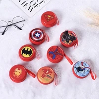 disney superhero spiderman mini coin purse zipper wallet kids men travel earphone key usb cable sd card holder cartoon bag case