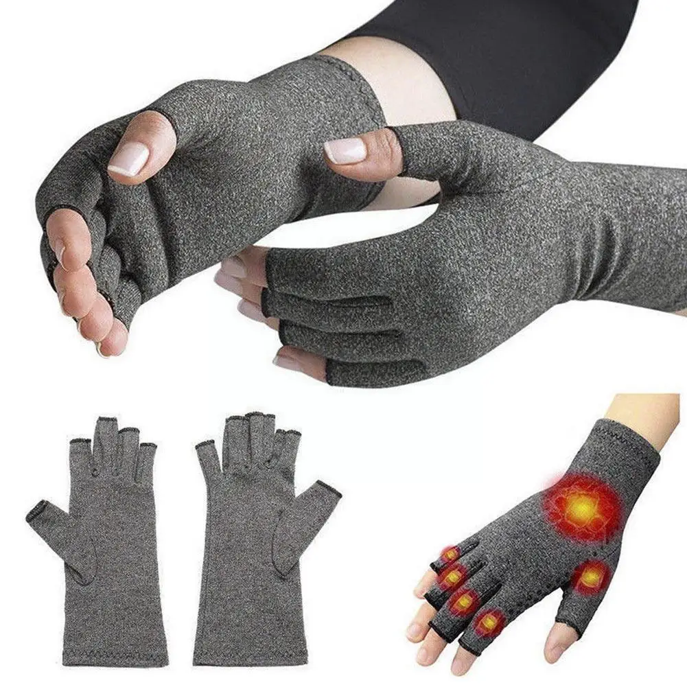 

Женские зимние компрессионные перчатки от артрита, 1 пара, терапевтический обезболивающий браслет, теплые зимние поддерживающие боль в суставах Relie N8V3