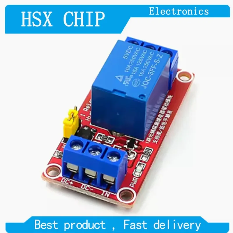 Один 1-канальный релейный модуль постоянного тока 5 В 12 24 триггерный