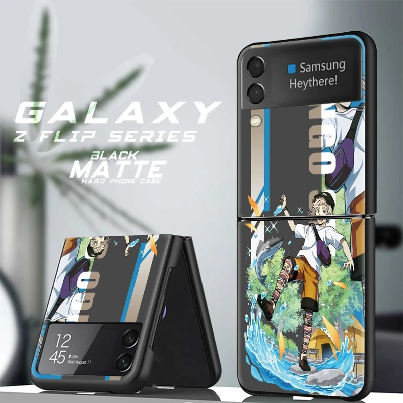 

For Samsung Galaxy Edge Hard Z Flip Flip3 Flip4 5G ZFlip Zflip4 Zflip3 Luxury Case Bungo Stray Dogs Wan