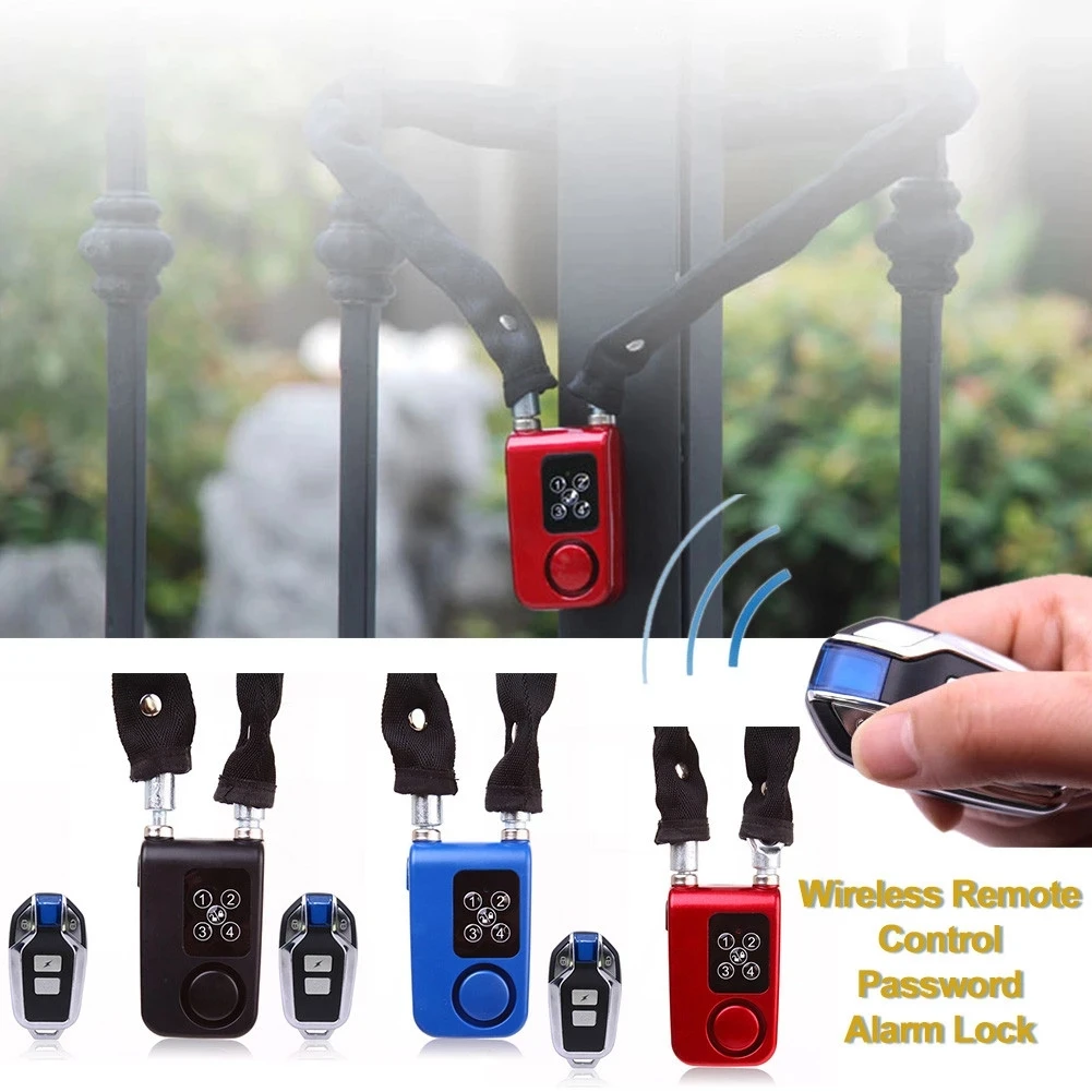 

Anti-Theft Bike Lock Remote Control Smart MTB Cycling Security Alarm Lock Bluetooth-compatible Locking Equipment