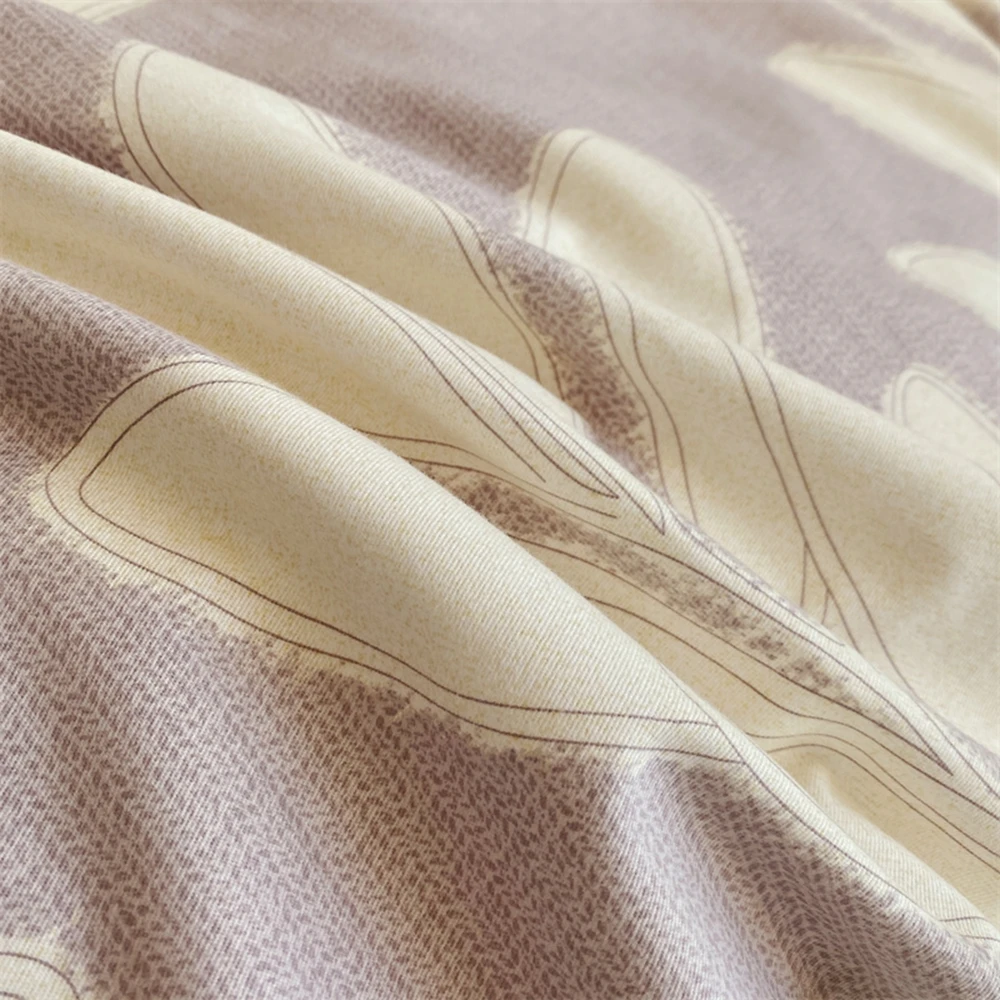 1 шт. пододеяльник синего цвета с оборками 100% хлопок цветочным принтом мусс-купе