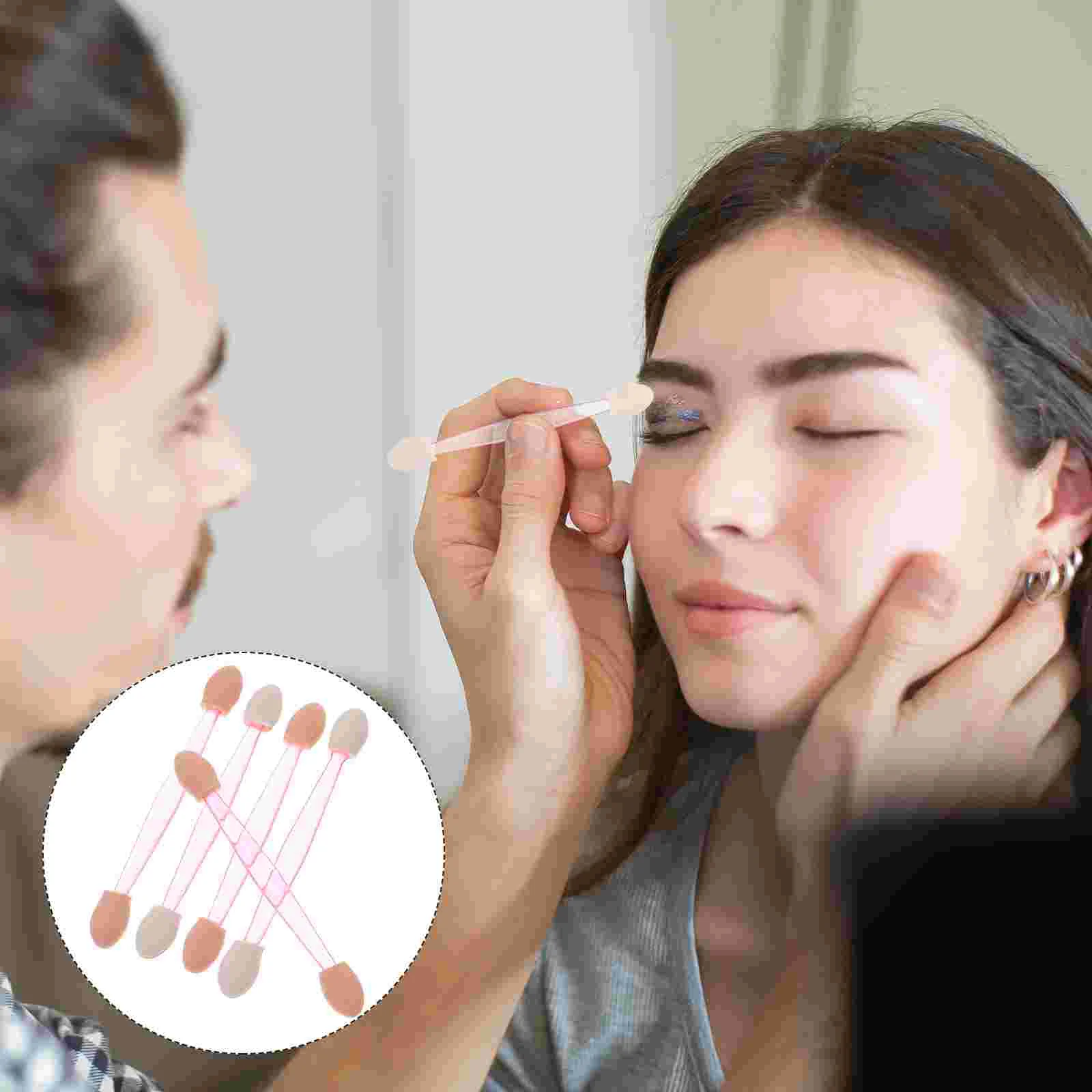 

Brush Eyeshadow Shadow Brushes Eye Sponge Makeup Applicator Set Eyeliner Applicators Disposable Make Foundation Techniques Real