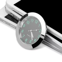 car clock automobiles internal stick on luminous mini digital watch mechanics quartz clocks auto ornament car accessories gifts