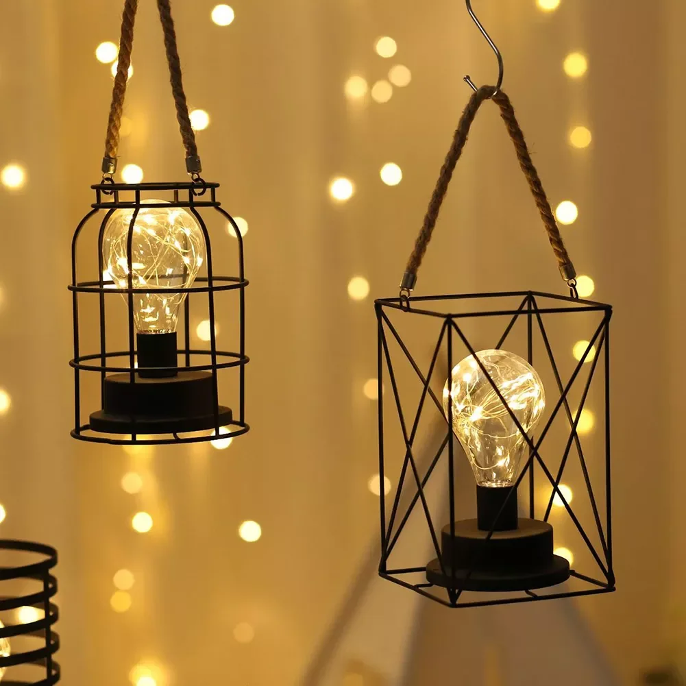 

Светодиодный светильник для бара, ресторана, кабинета, коридора, Ночной светильник, портативный квадратный железный светильник, простой ст...