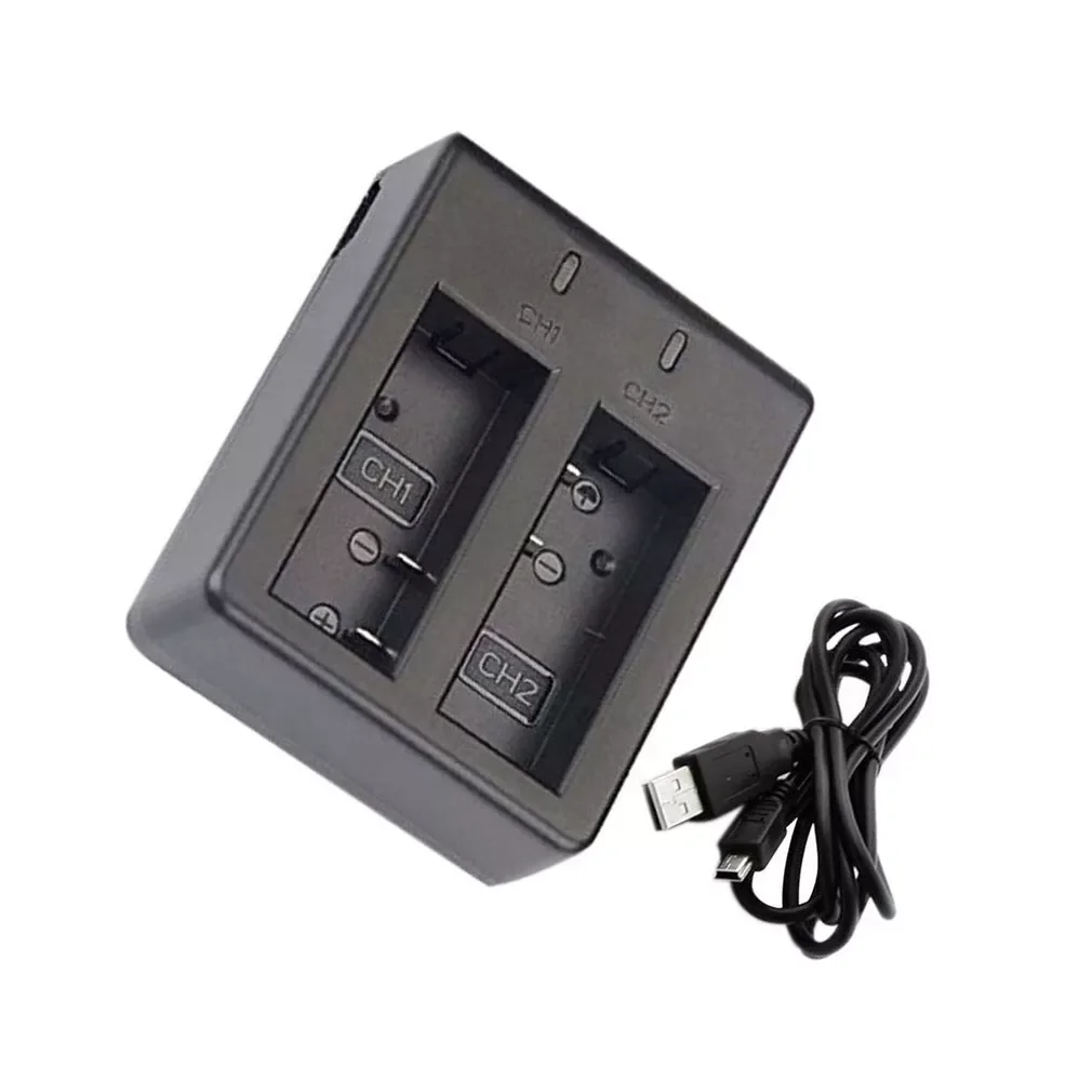 

2022New USB Dual Charger For EKEN H9 H9R H3 H3R H8PRO H8R H8 pro Sports Action Camera