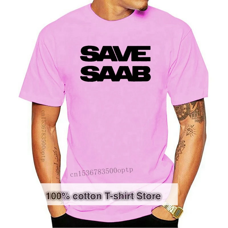 

Print Humor Saab logo products tshirt men and women Basic Solid Kawaii men's t shirts Harajuku 100% cotton trendy Pop Top Tee