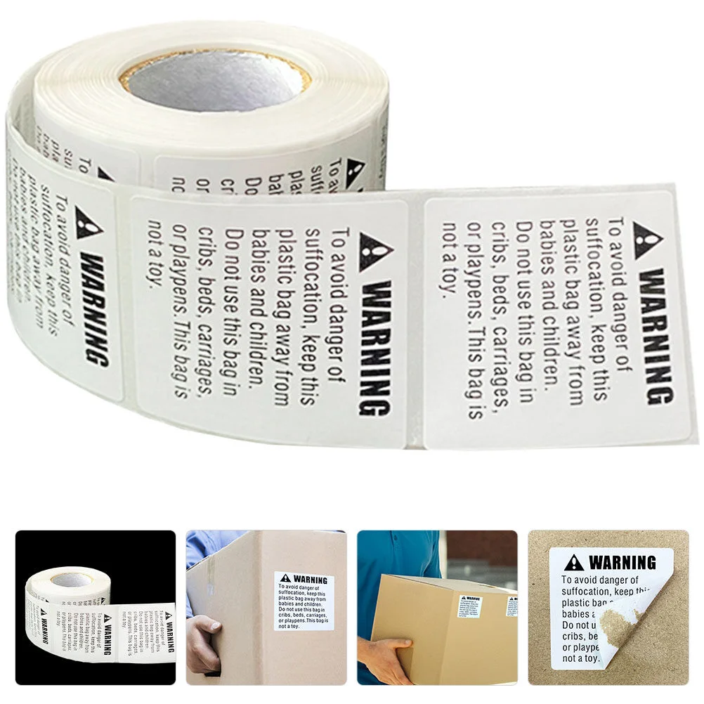 

Blank Flags Small Parts Suffocation Warning Tapes Blank Gift Cards Packaged Packing Box Labels Paper Shipping Child