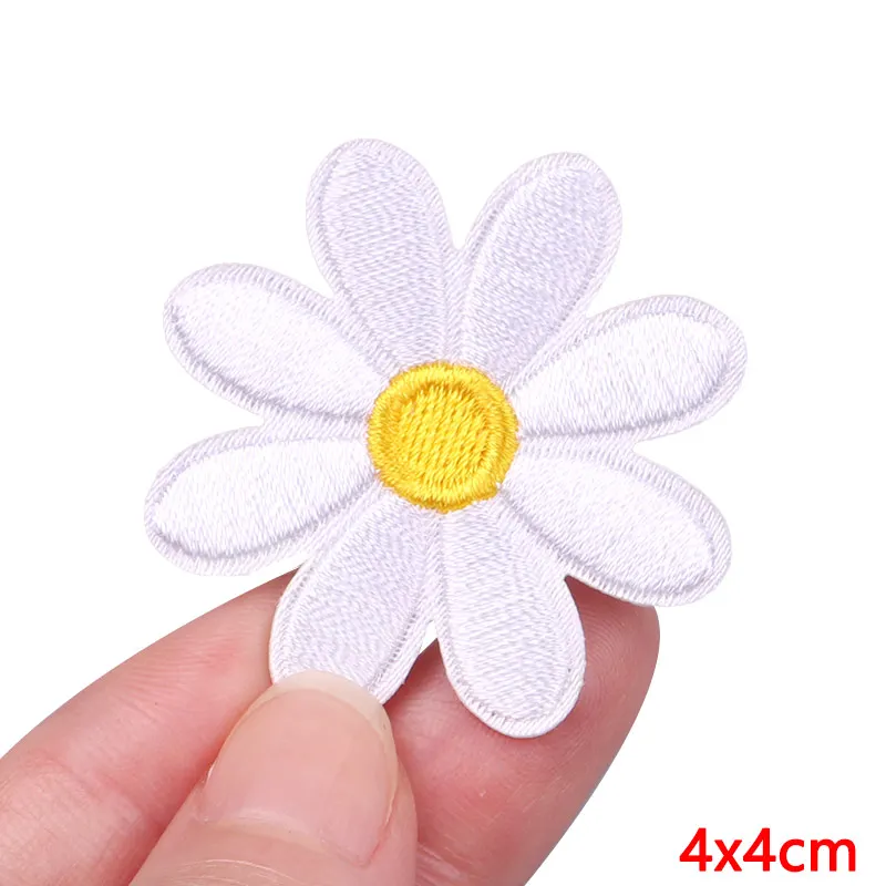 Патчи с маленькой маргариткой патчи цветочной вышивкой для одежды подсолнухами