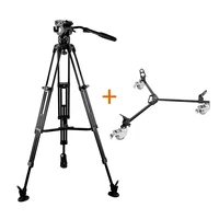 e image eg06a2dk 75mm bowl aluminumtripod stand camera pro with dolly wheels kit