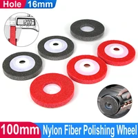 12pcs 100mm nylon polishing wheel sanding disc 4inch fiber grinding wheel for metal finish wood polishing on angle grinder