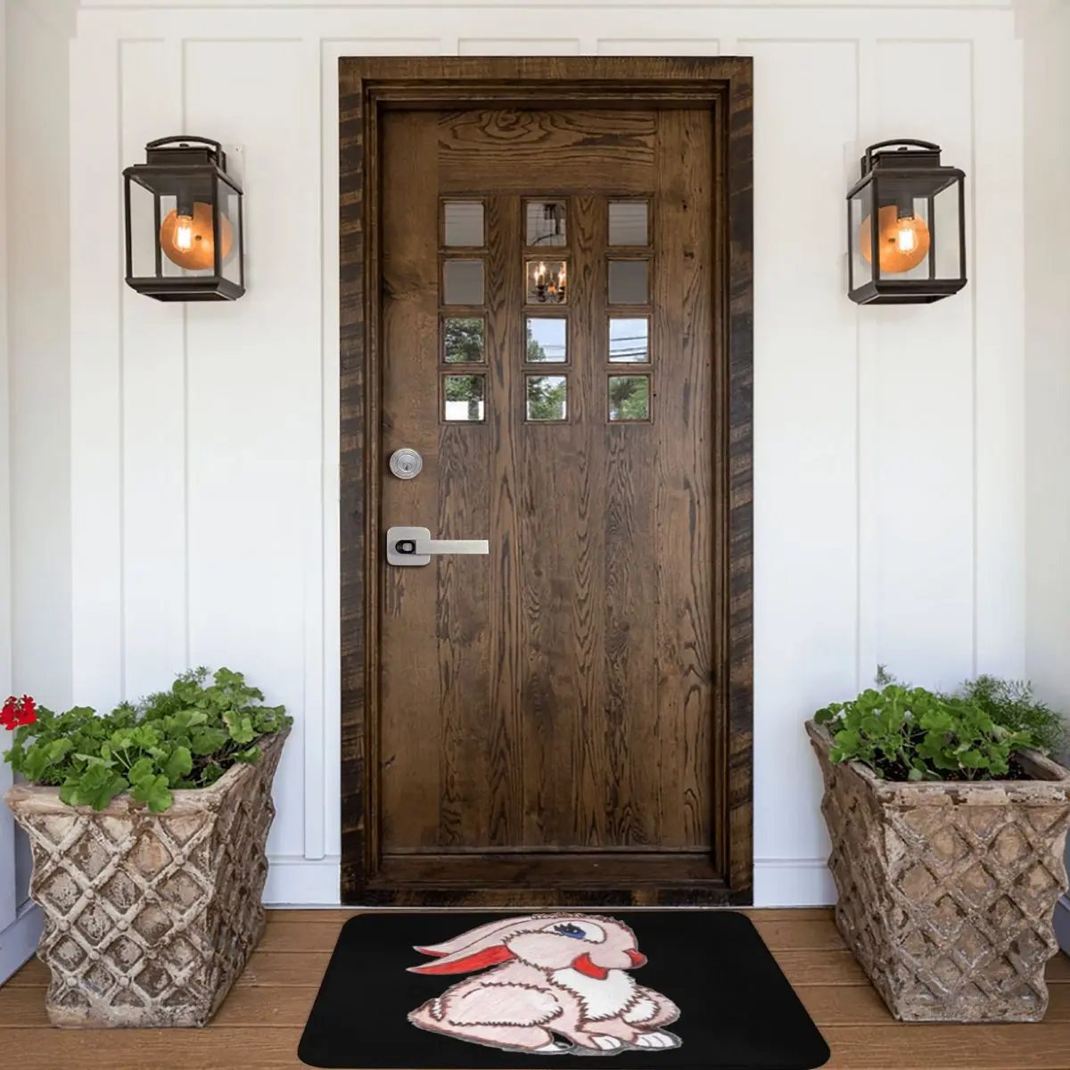 Милый ковер в виде кролика животного для украшения входа гостиной дома кухни