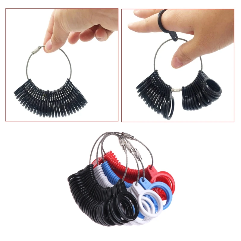 

Портативный инструмент для измерения размеров колец на палец, измерительная оправка для изготовления ювелирных изделий, размера