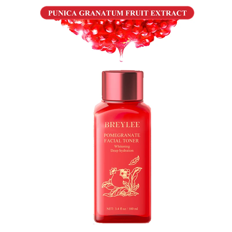 

BREYLEE Face Care Essence Water Red Pomegrante Facial Toner Tonic Shrink Pores Anti-Aging Whitening Moisturizing Skin Care 100ml