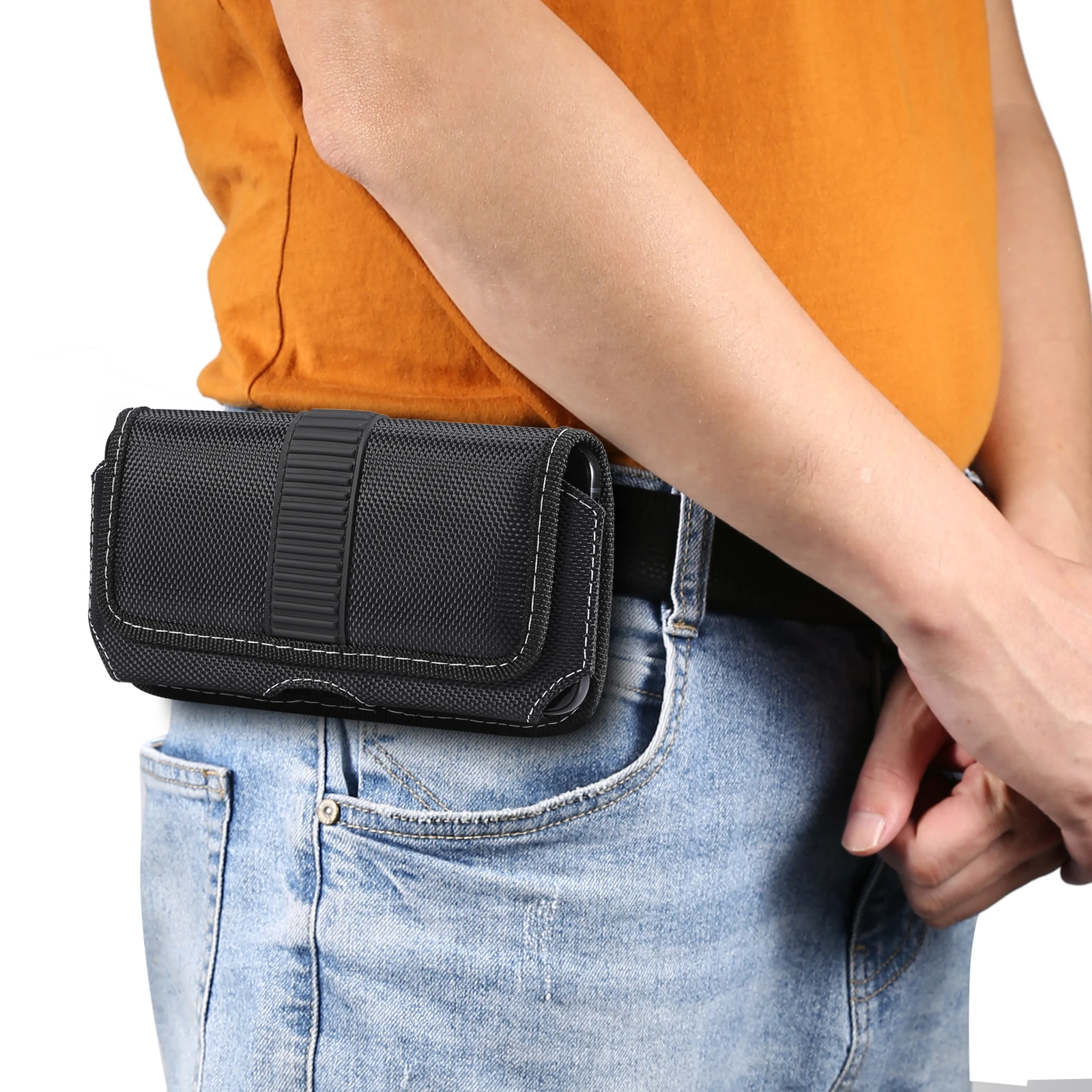 

High-End Waist Leather Phone Bag 5.8-6.1Inch, 6.5Inch, 6.7-6.9Inch All Models In The Range Are Suitable For Mobile Phone Bags