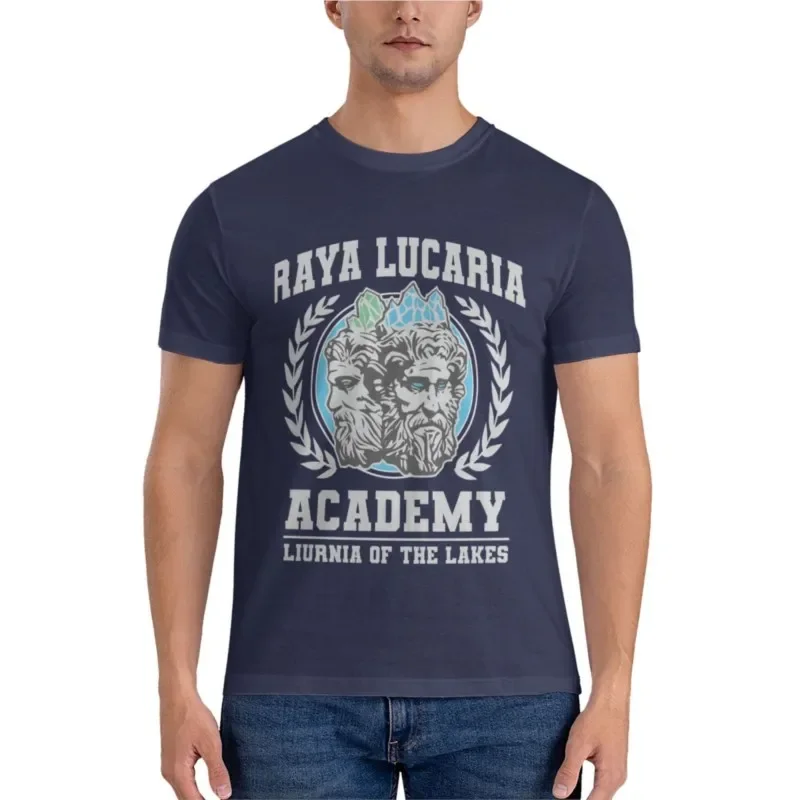 Новая хлопковая Мужская футболка Raya Lucaria Классическая школьная одежда рубашки
