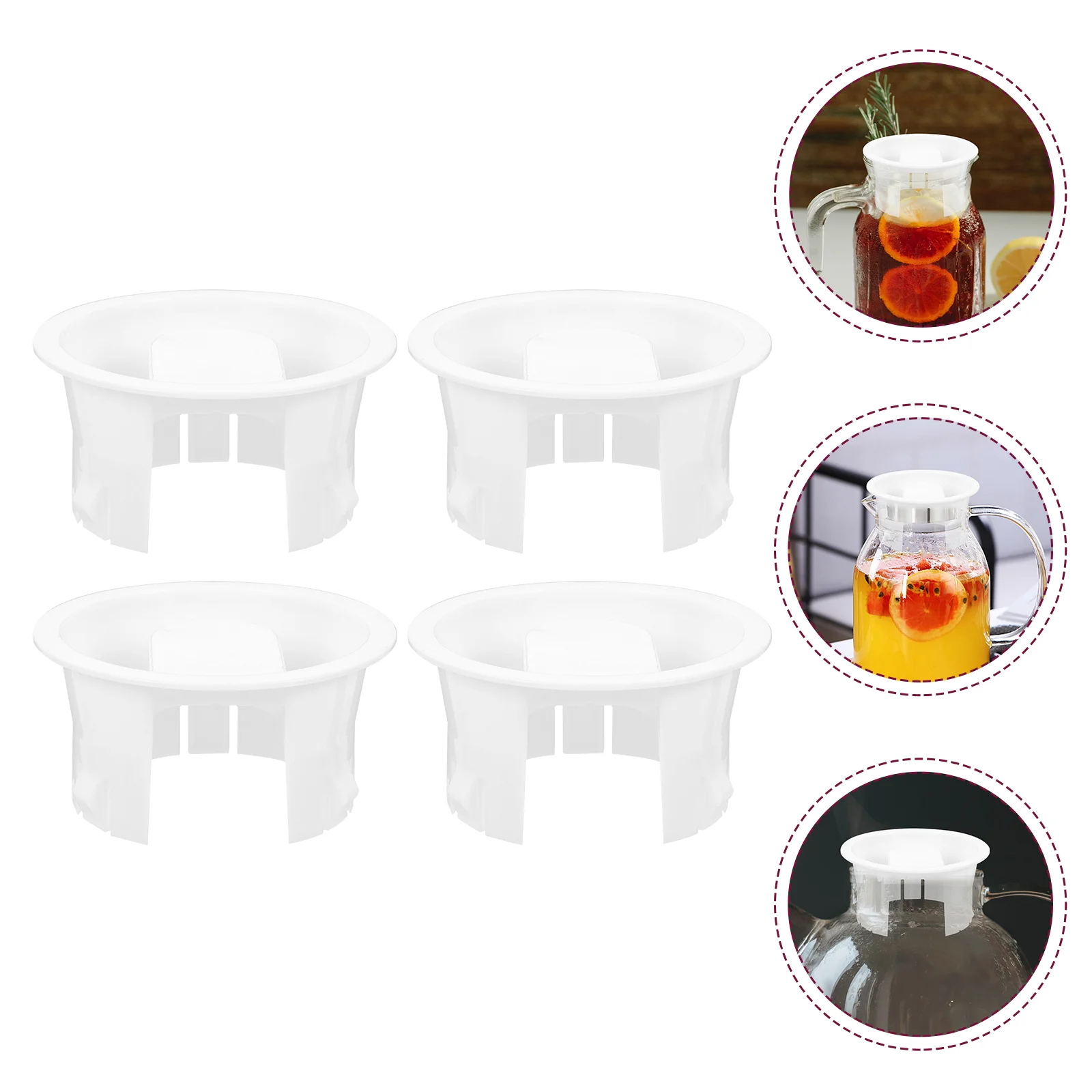 

4pcs Replaceable Pitcher Lids Convenient Jug Lids Household Lids Home