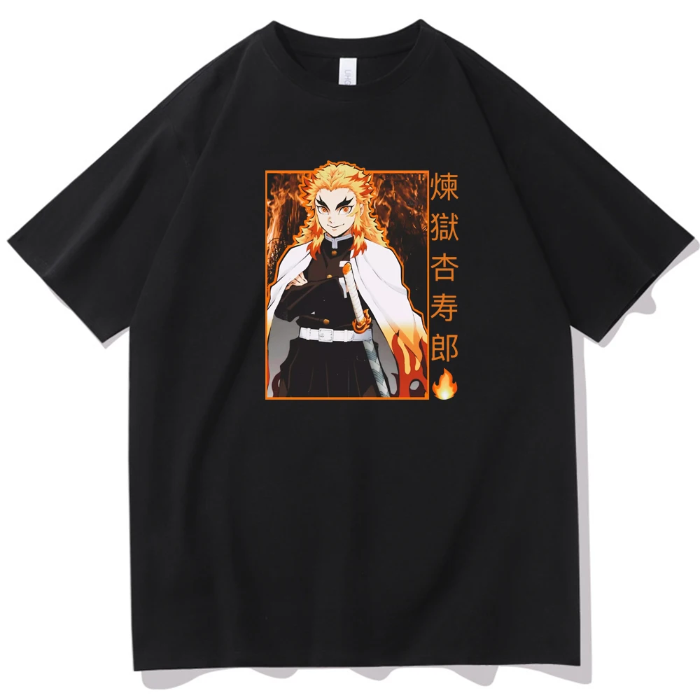 

Japanese Anime Demon Killer Printed T-shirt Summer Men's And Women's Fashion Trend Short-sleeved Casual Loose Street T-shirt Top