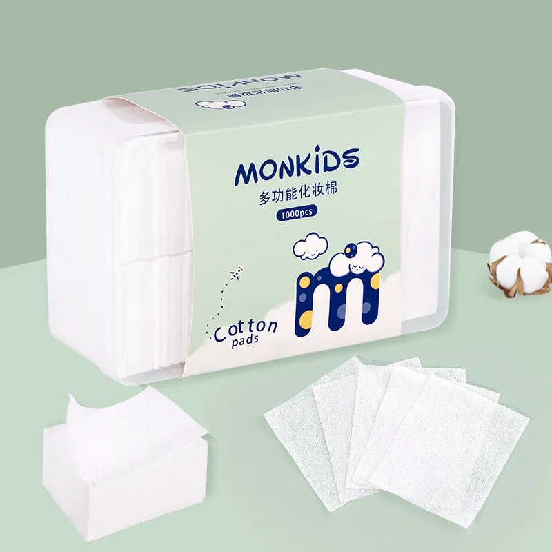 

1000Pcs/Set Disposable Makeup Cotton Wipes Soft Makeup Remover Pads Ultrathin Facial Cleansing Paper Wipe Make Up Tool