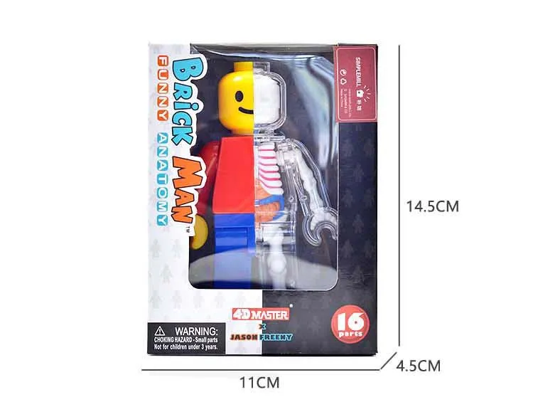 4D Master классический кирпичный человек собранная модель для любителей мускулов