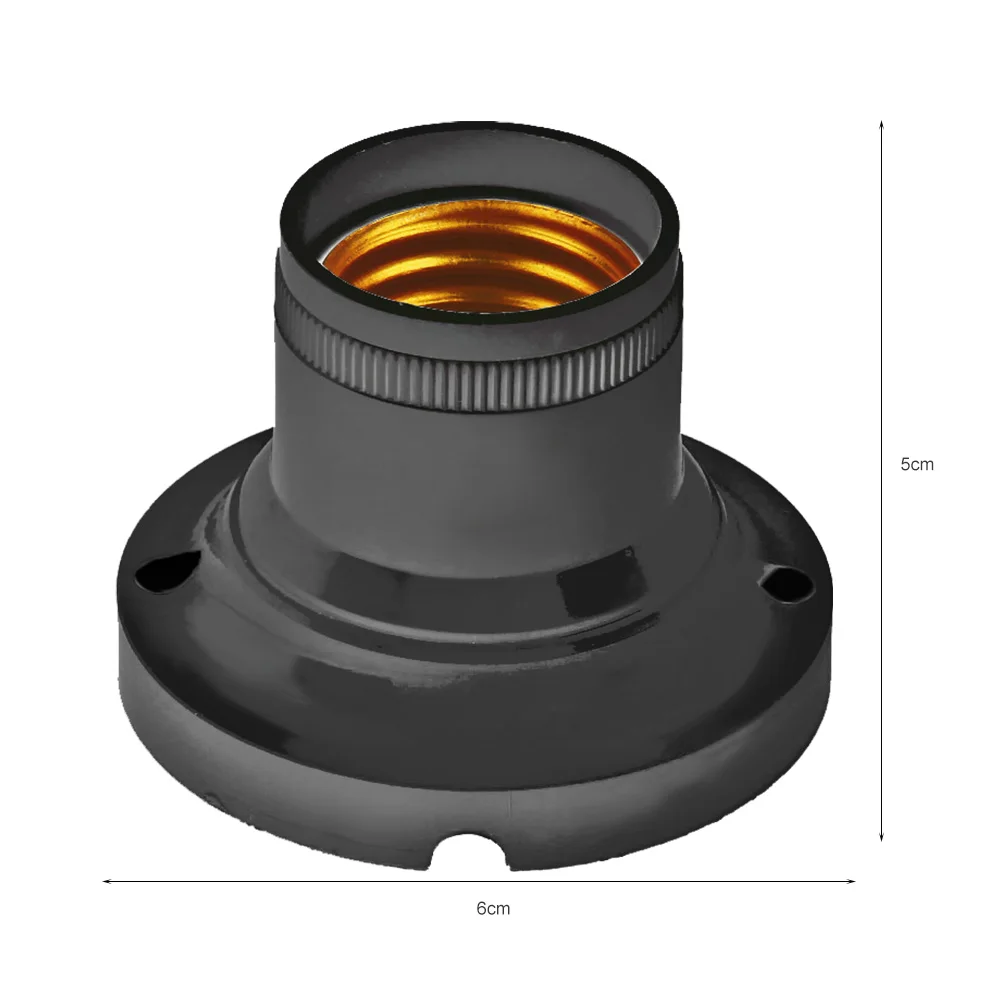 10 Шт. E27 Адаптер Для Лампы С Плоским Винтовым Основанием Универсальный 60 Вт 90-240 В