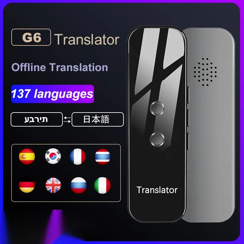 

2023 Translator Portable 137 Languages Smart Instant Voice Text APP Photograph Translaty Language Learning Travel Business New