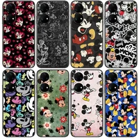 disney anime phone case for huawei p50 p40 p30 p20 10 9 8 lite e pro plus black etui coque painting hoesjes comic fas
