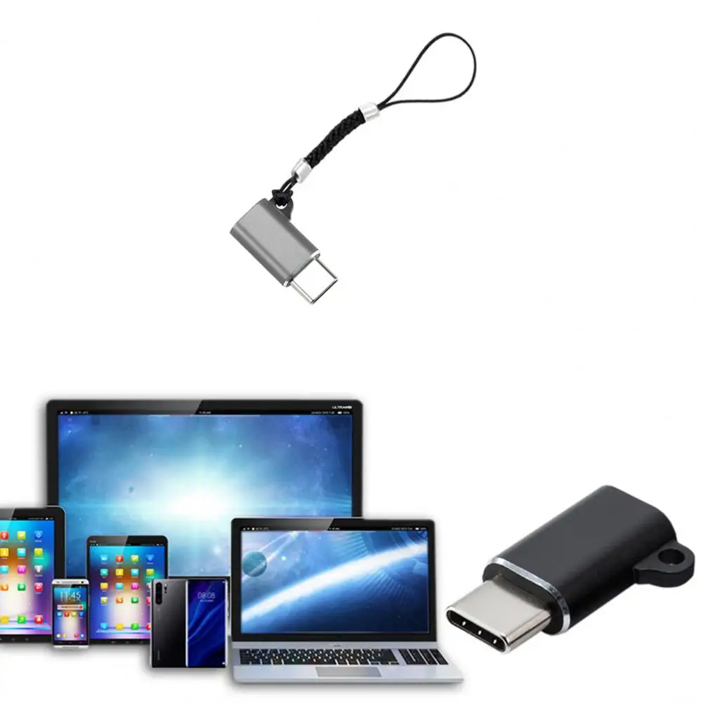 

Charger Adapter Charging Data Transmission Aluminum Alloy Type-c to Micro-USB Converter for Mobile Phone