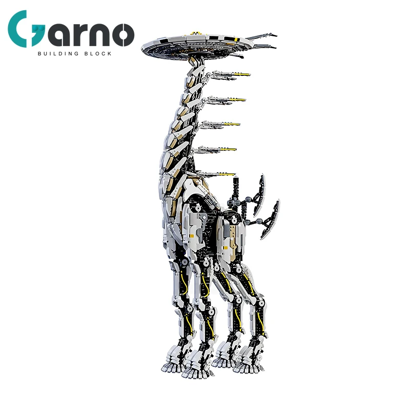 

Garno Popular Game Horizon Zero Dawned Long-necked Beast Blocks Mechanical Monster Mech Action Building Block Child Boy Toy