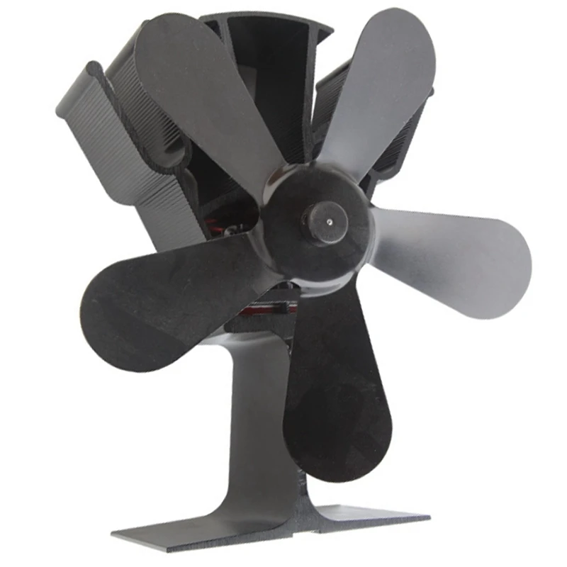 

Heat-Driven Five-Blade Fan Wood-Burning Stove Fan Eco Fireplace Fan Heat Powered Stove Fan Fireplace Fan