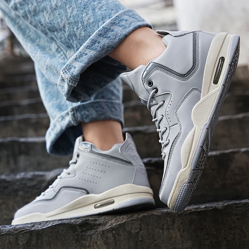 Brand Men Basketball Shoes Air Soft Sneakers Male Sport Shoes Zapatos Hombre Leather Mens Trainer Athletic Boots Man Basket Shoe