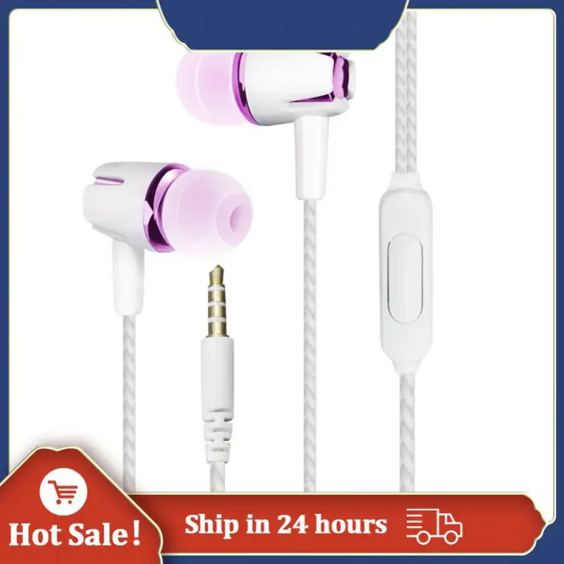 Wired Headset Cable Material Tpe Elegant Appearance High-quality Comfort High Gloss Music Headset Earphone In Ear Silica Gel