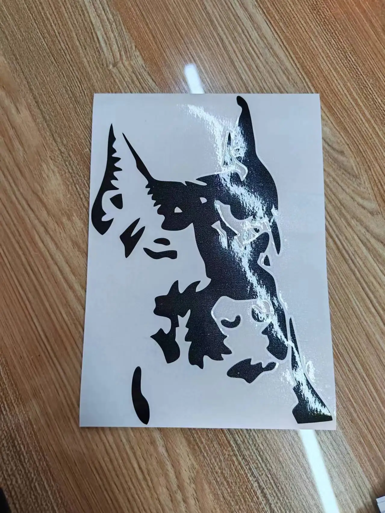 Большой креативный симпатичный дизайн Doberman с головой собаки окно бампер