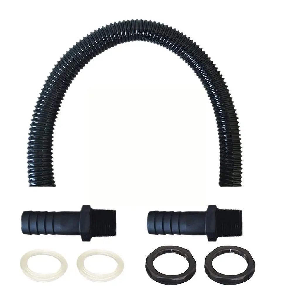 

1pcs Bucket Connection Hose With 2 Hose Nozzles Rainwater Garden Connection Docking Rain Hose Kit Collector G4F7